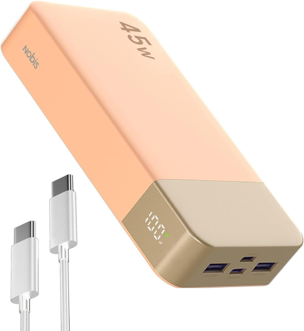 NOBIS Cargador portátil, banco de energía de 20000 mAh, banco de en...