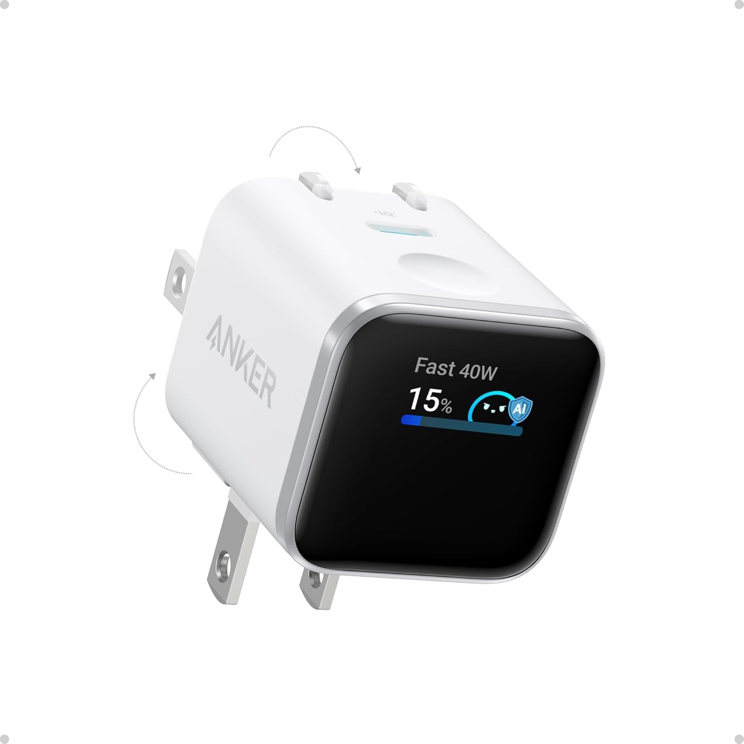 Anker Cargador de pantalla inteligente, bloque de cargador Anker Na...