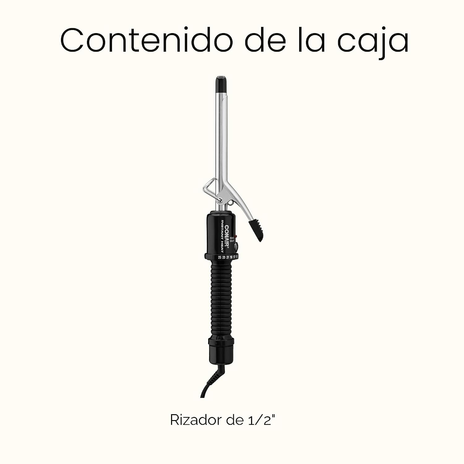 Conair Calor instantáneo 1\/2 pulgadas rizador de hierro