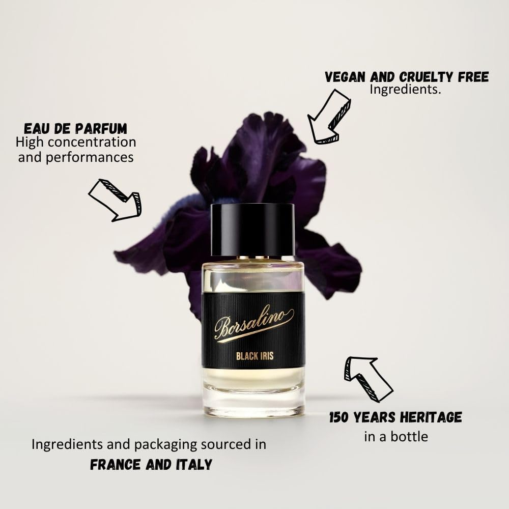 Borsalino Perfume Black Iris para hombre \u2013 Eau de Parfum \u201...