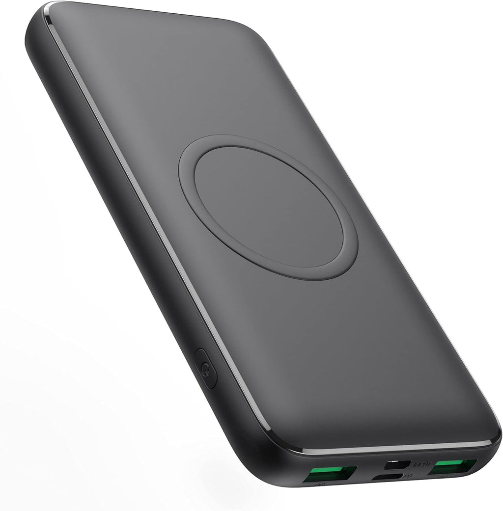 Cargador portátil inalámbrico, 13800 mAh, 15 W, carga inalámbrica r...
