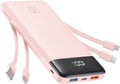 Charmast 20000mAh Cargador Portátil con Cables Integrados, Banco de...