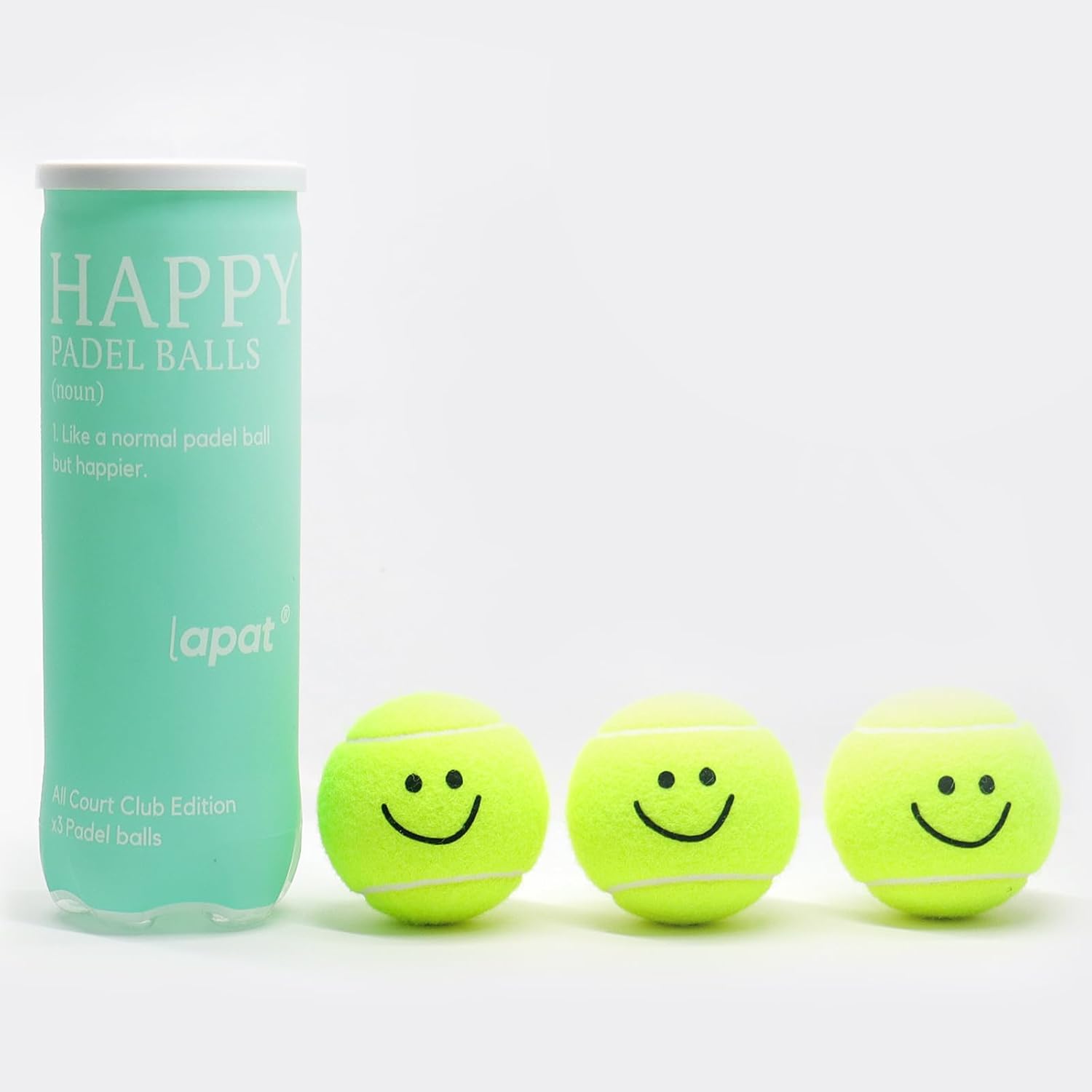 LAPAT Pelotas de Padel - Lata individual con 3 Pelotas - Calidad Pr...