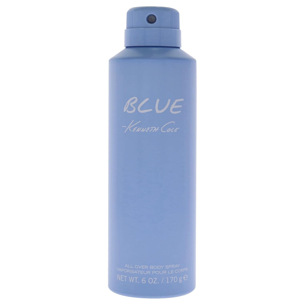 Kenneth Cole Spray corporal azul para hombres, 6 onzas líquidas