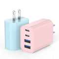 Bloque de cargador USB C de 40 W, [paquete de 2] 4 prot USB tipo C...