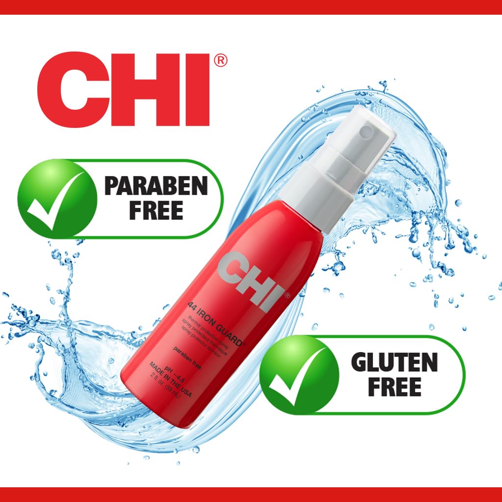 CHI 44 Iron Guard - Spray de protección térmica, fórmula nutritiva...