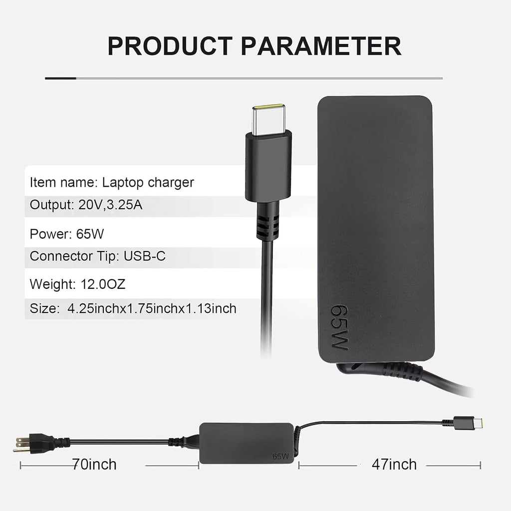 Cargador USB C de 45 W para portátil compatible con Chromebook 100e...