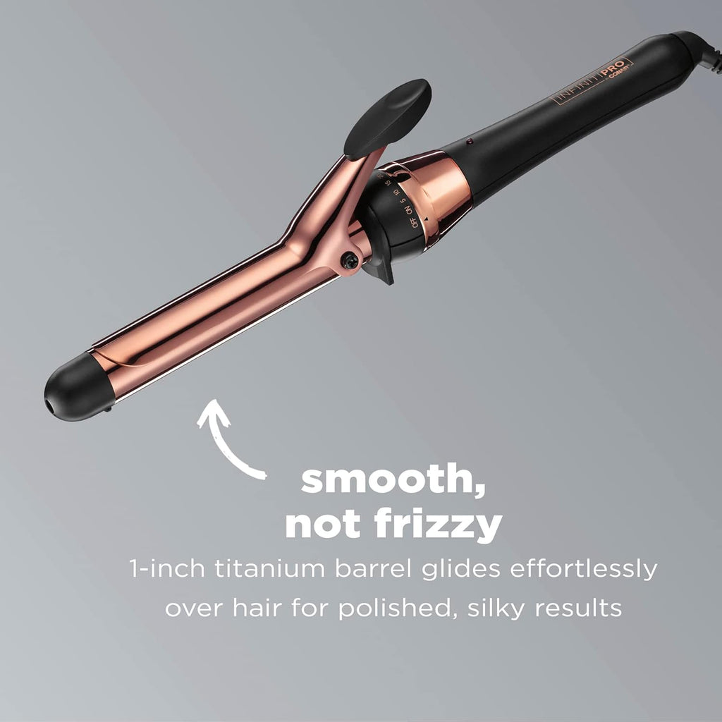 CONAIR INFINITIPRO - Rizador de titanio de oro rosa de 1 pulgada, e...