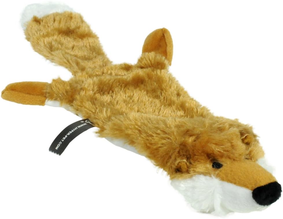 Hyper Pet Critter Skinz Fox - Juguete de peluche para perro con chi...