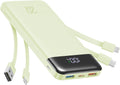 Charmast Cargador portátil de 20000mAh con cables incorporados, ban...
