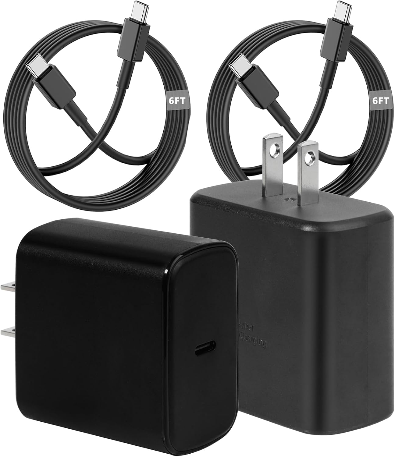 Cargador USB C súper rápido para Samsung, cargador Samsung de 45 W,...