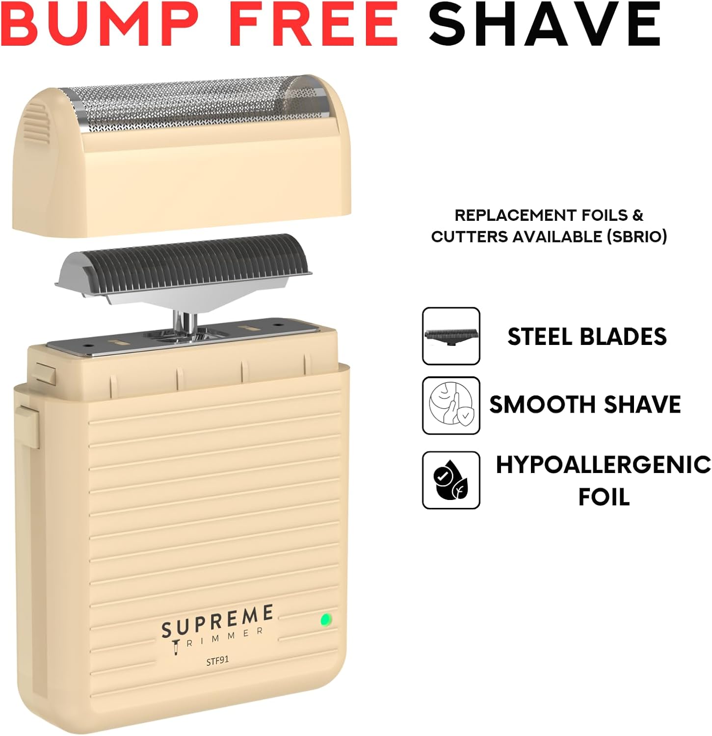 Supreme Trimmer Solo Lite Afeitadora de Lámina para Hombres | Afeit...