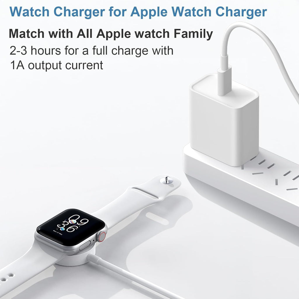 Carga rápida para cargador de Apple Watch, cable de carga extra lar...