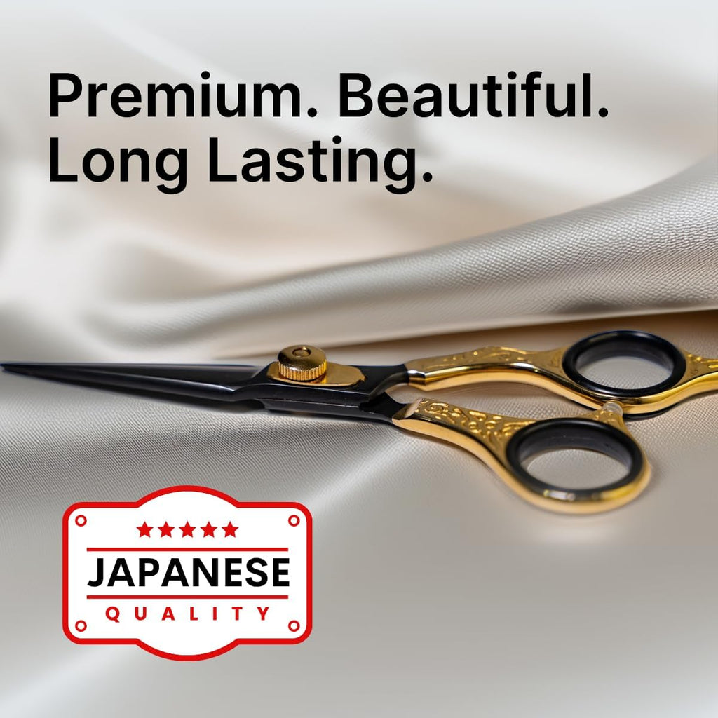 Tijeras profesionales de corte de pelo de la serie GoldBlack de H&a...