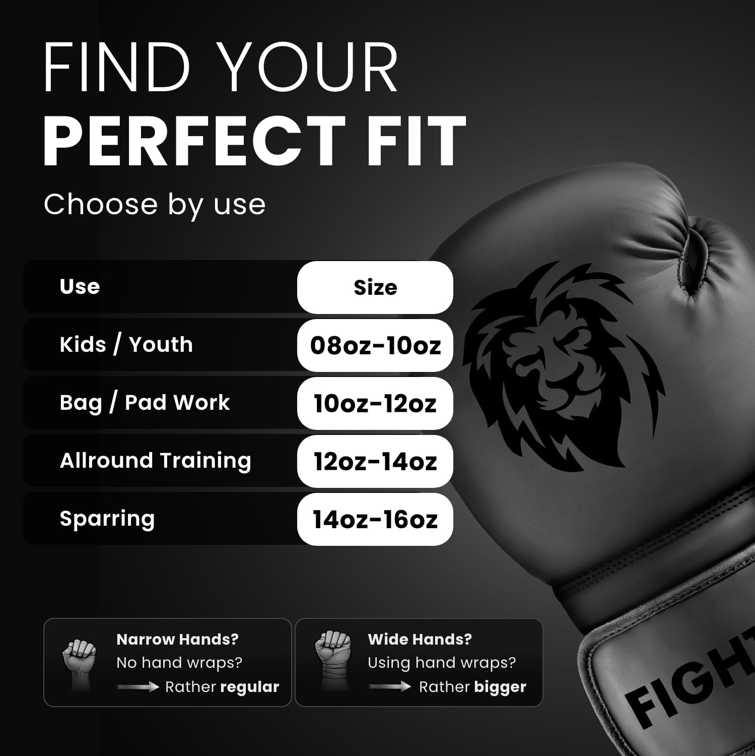 Guantes de boxeo FIGHTR® - Máxima protección y estabilidad | Guante...