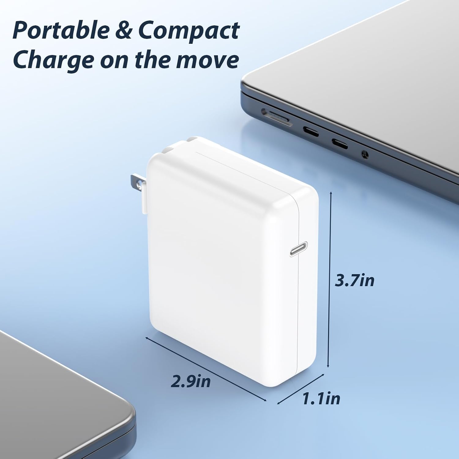 Cargador Mac Book de 140 W, GaN USB-C, adaptador de corriente PD pa...