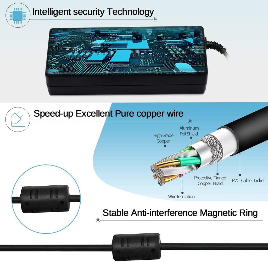 Cargador de portátil USB tipo C universal 65W 45W compatible con Le...