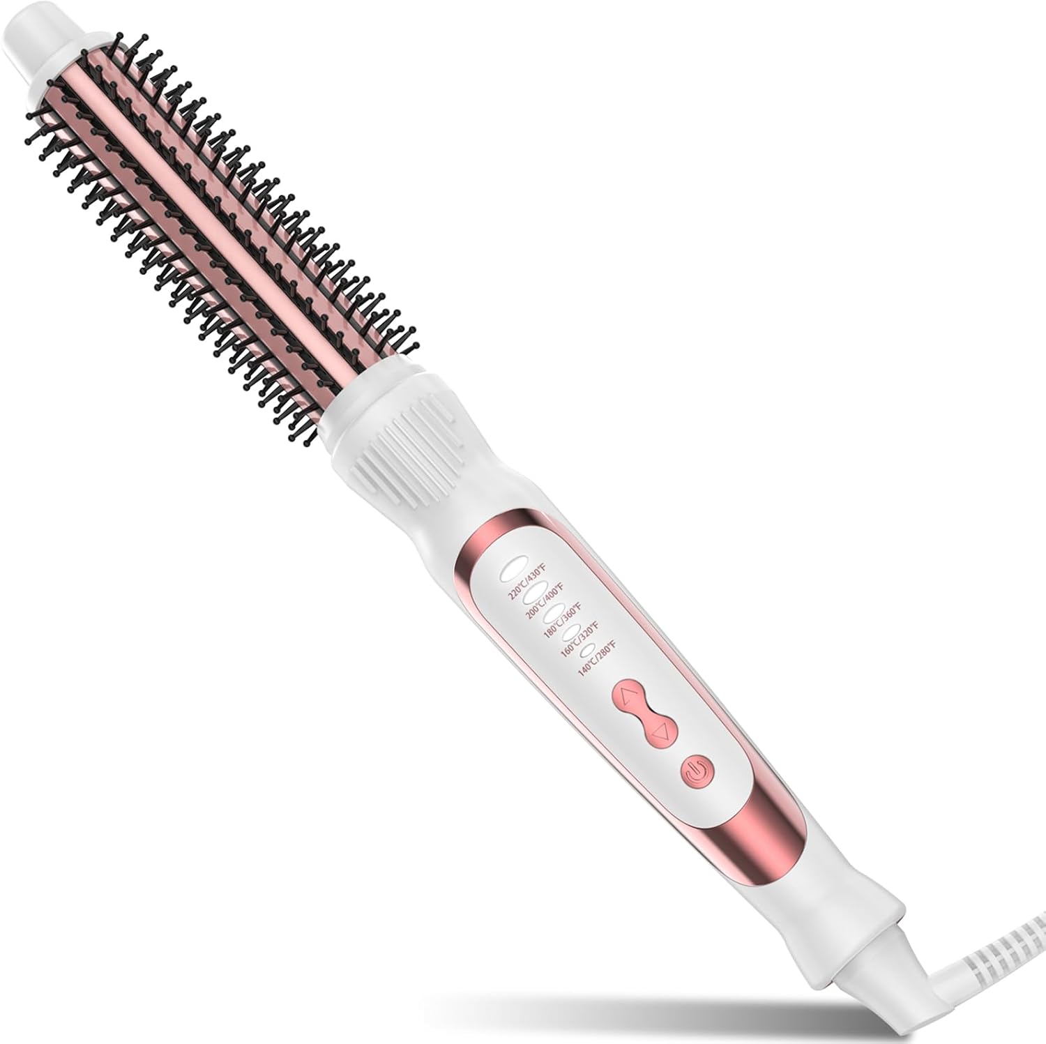 DENVEK Cepillo redondo térmico, rizador de pelo iónico de cerámica...