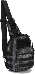 LBlanco Mochila táctica para el hombro, pequeña, para exteriores, p...