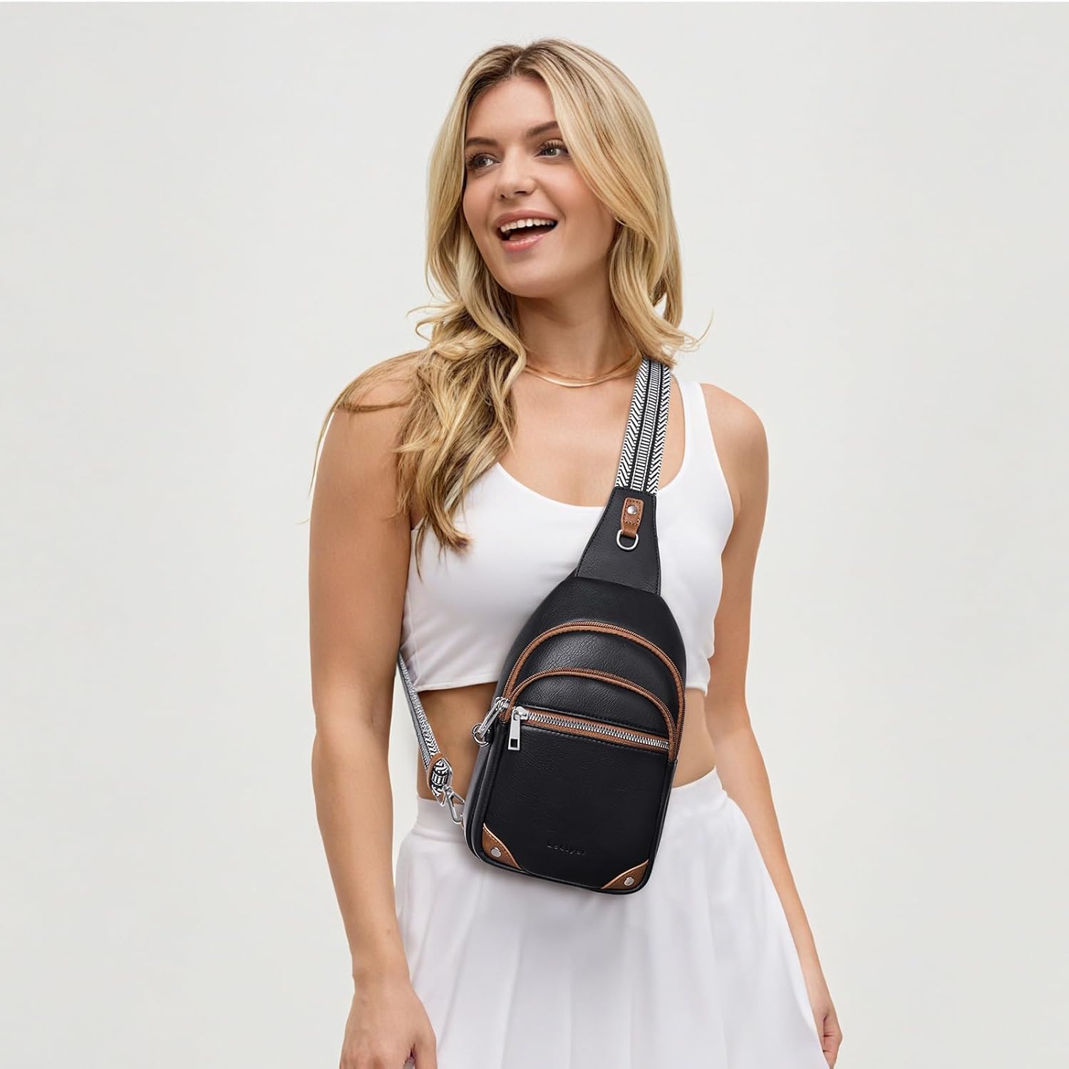 Lexiyat Bolsos de Cadera Antirrobo para Mujeres, Bolso de Pecho par...