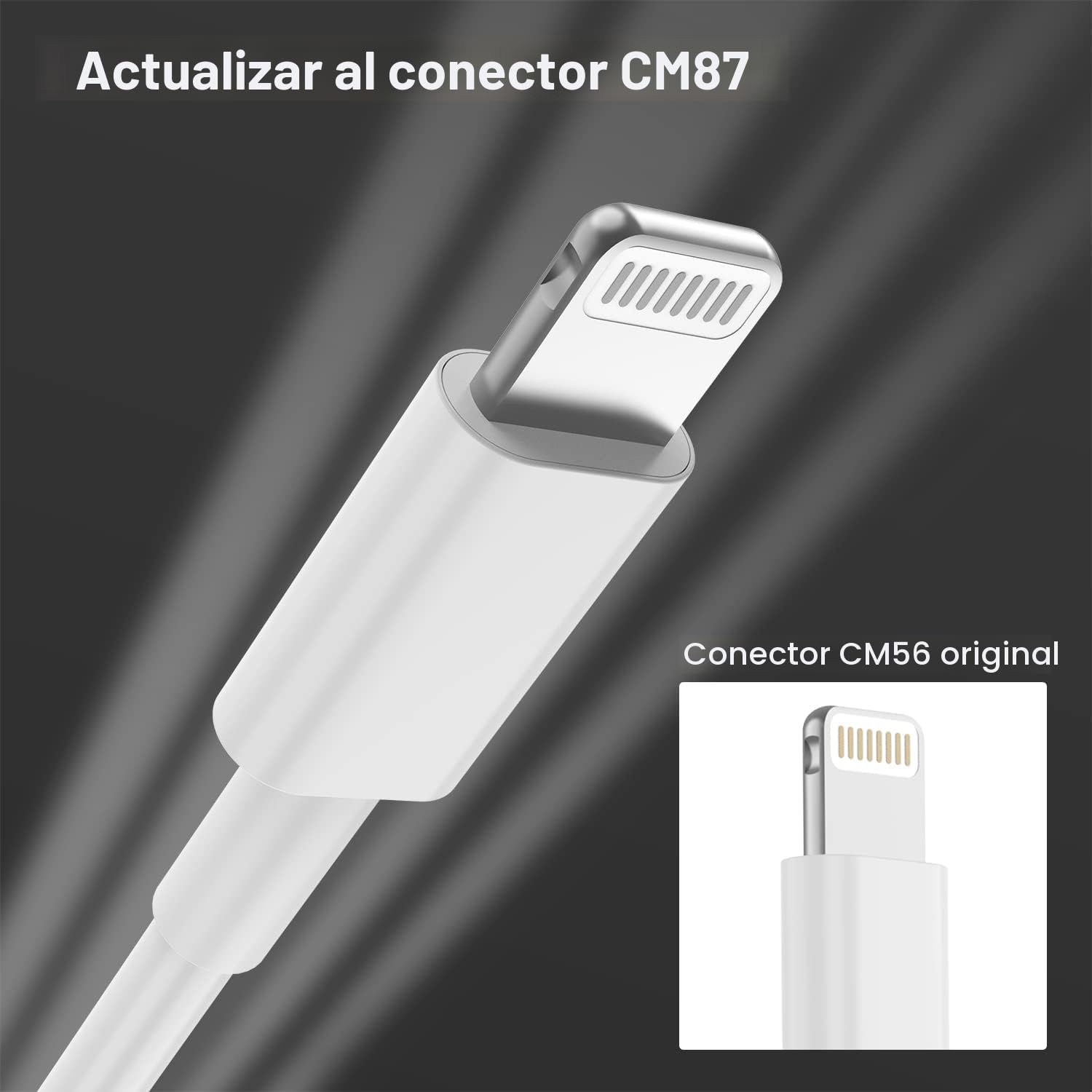 Paquete de 2 cargadores de iPhone de 10 pies, [certificado MFi de A...