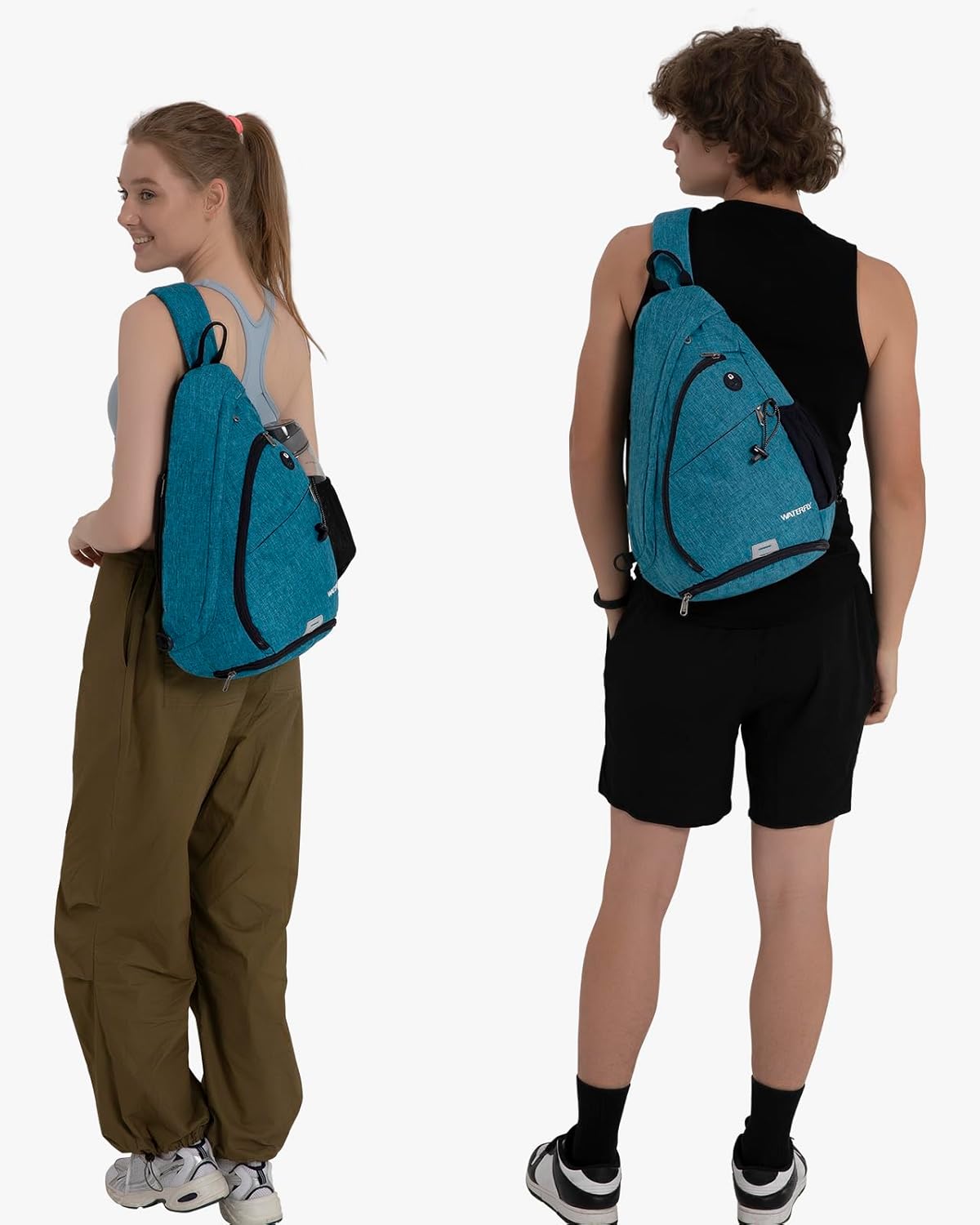 WATERFLY - Mochila con eslinga, bandolera pequeña, bolsa de hombro...