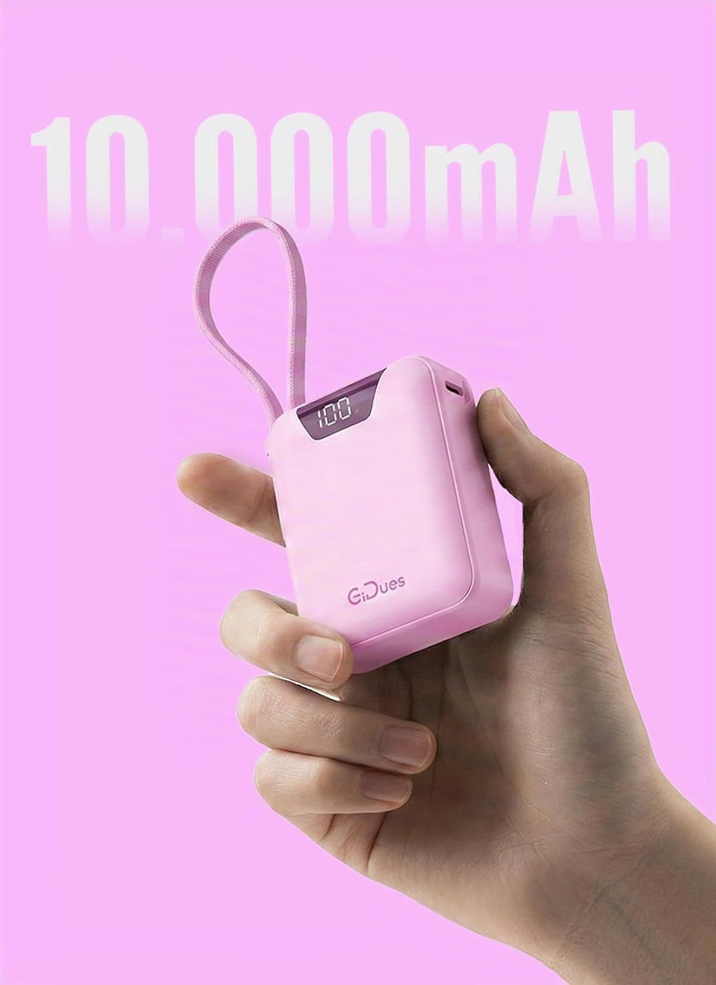 Gidues Mini Cargador Portátil, Banco de Energía Ultra-Compacto de 1...