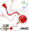 Yaruiguang Pelota interactiva de juguete para gatos con cola de bor...