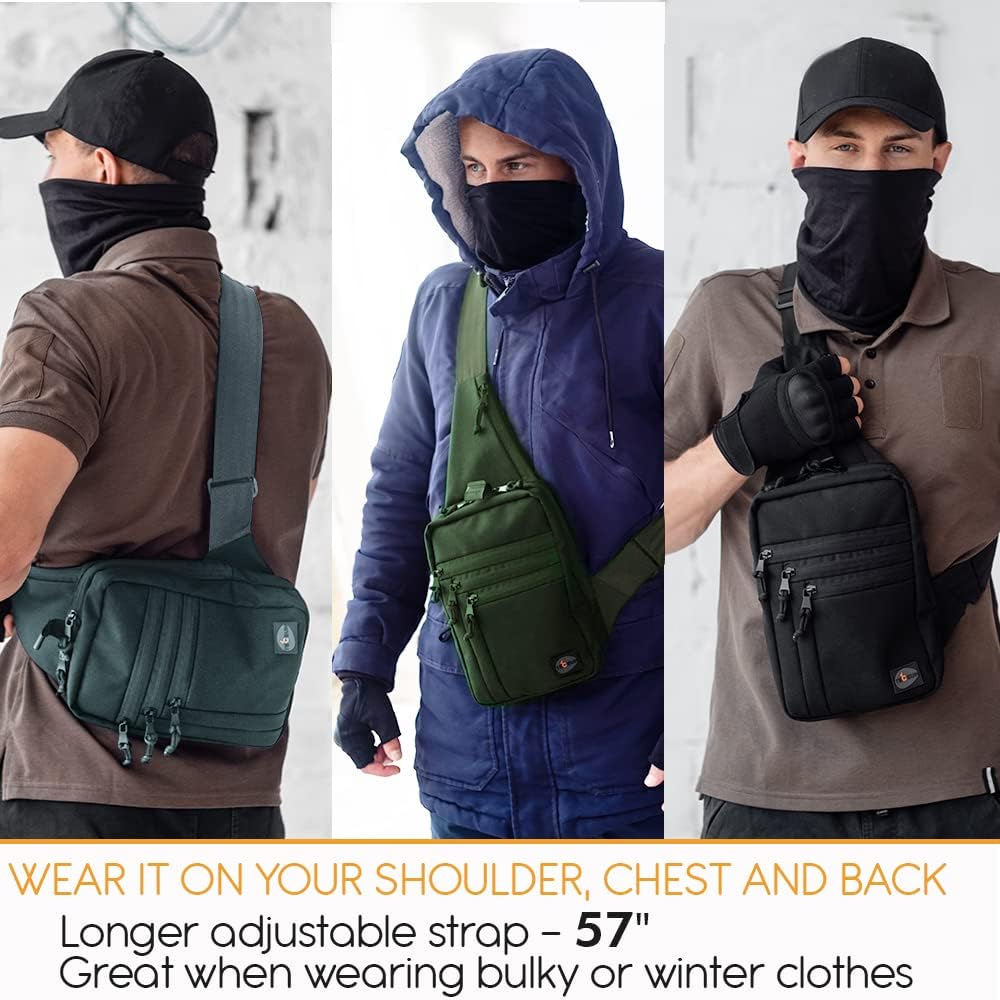 TECEUM - Bolsa de hombro táctica compacta \u2013 CCW para todos los...