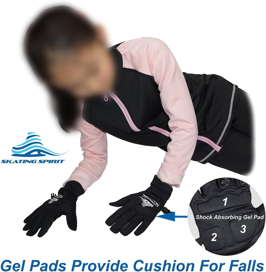 Skating Spirit Guantes de protección de palma acolchados de gel par...