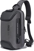 BANGE Bolso bandolera antirrobo, impermeable para el pecho, bolsas...