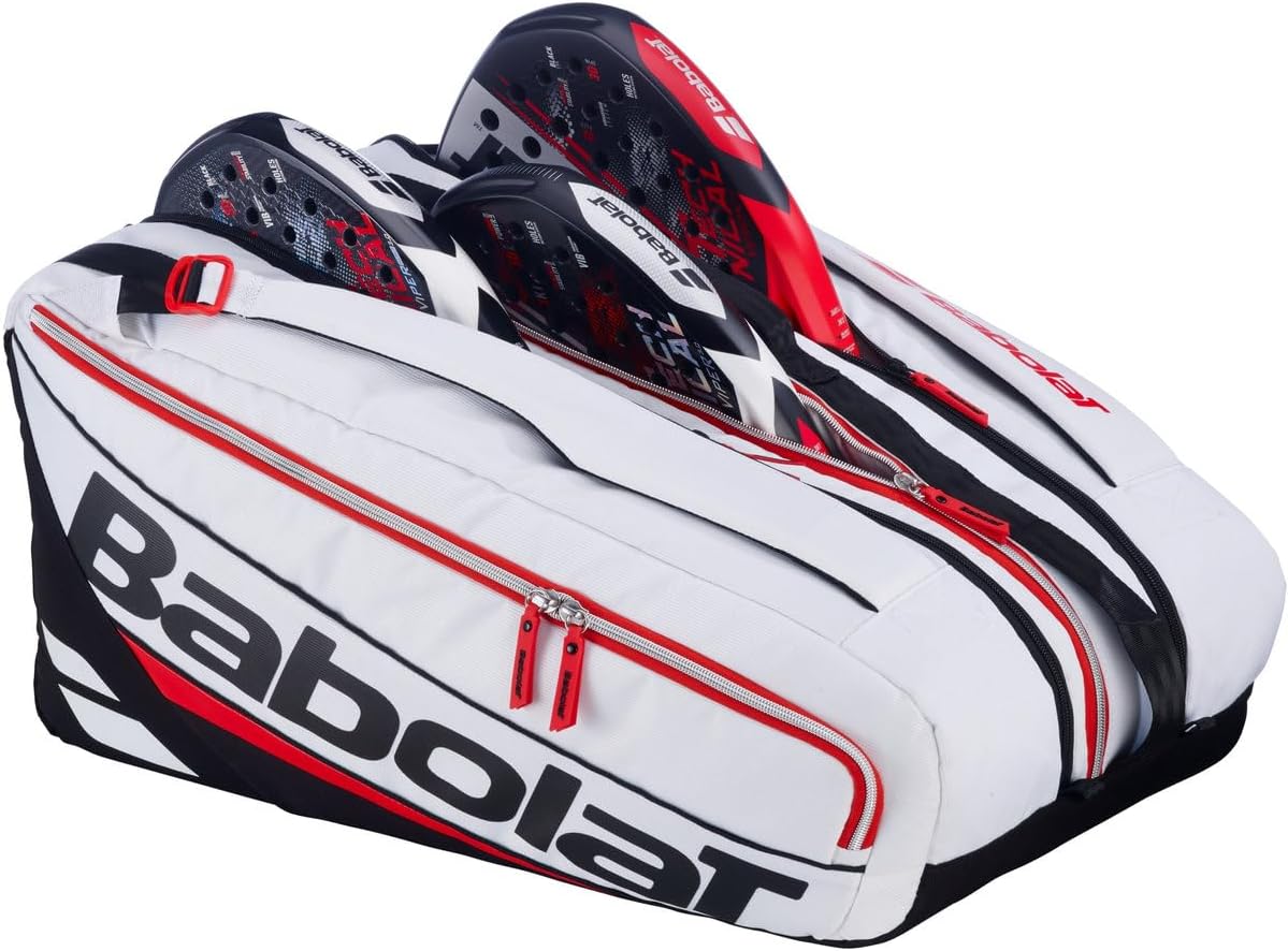 Bolsa de pádel técnica Babolat RH Pro (Blanco\/Negro\/Rojo) \u2013...