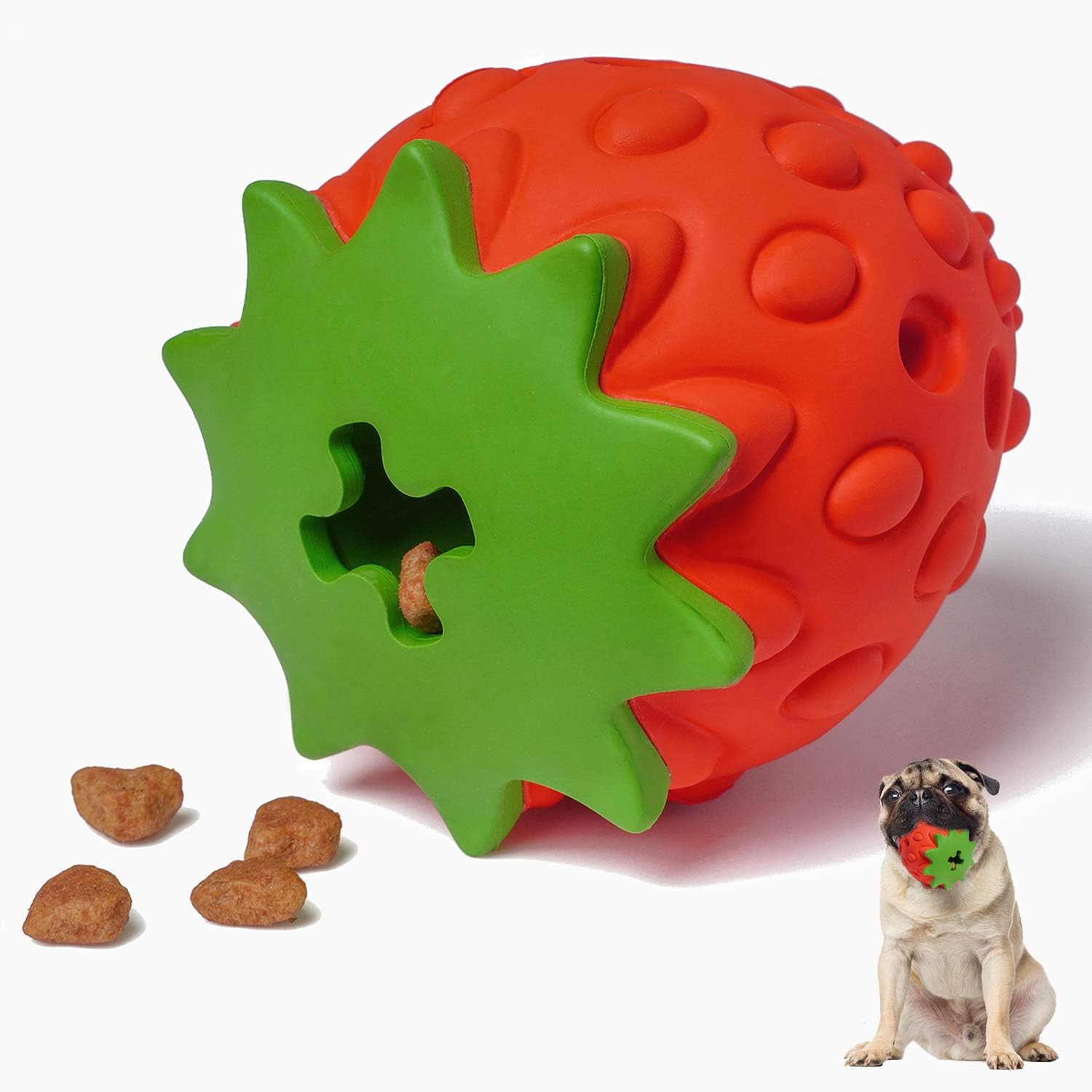 MewaJump Juguetes de Rompecabezas para Perros Juguetes de Goma para...