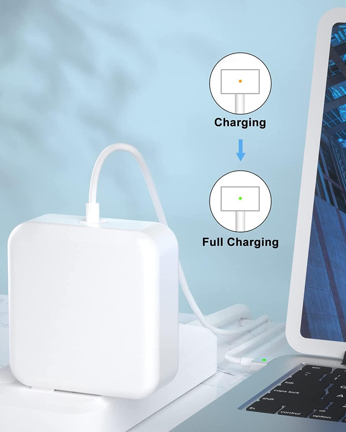 NSPENCM Cargador Mac Book Pro de 45 W, adaptador de corriente de co...