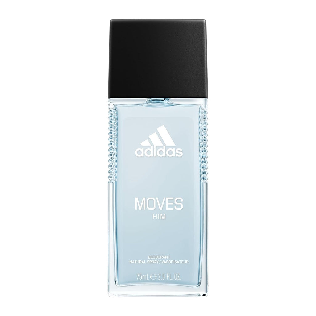 Adidas Moves Him - Fragancia corporal de 2.5 onzas líquidas (paquet...