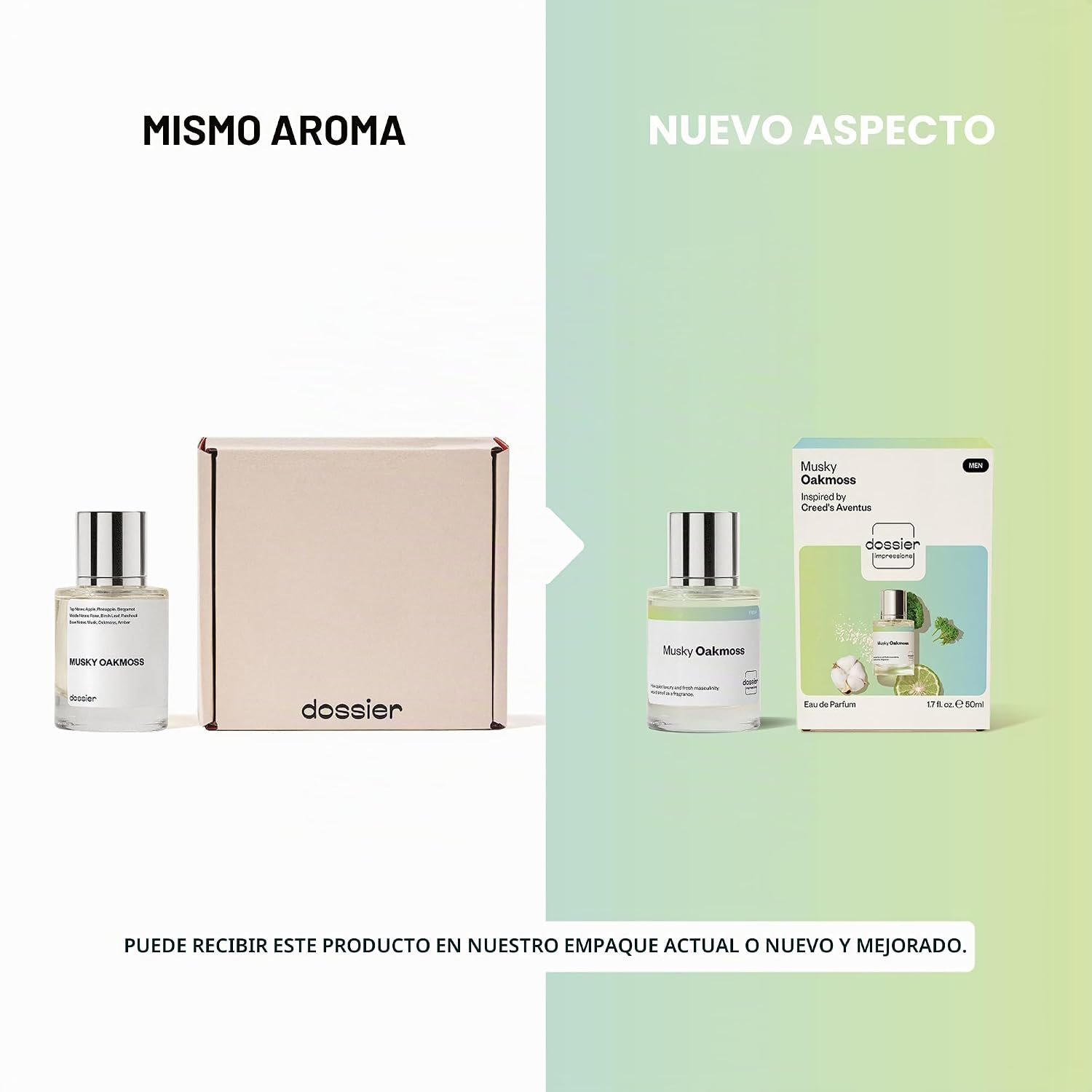 Dossier - Musky Oakmoss - Eau de Parfum - Inspirado en Creed's...