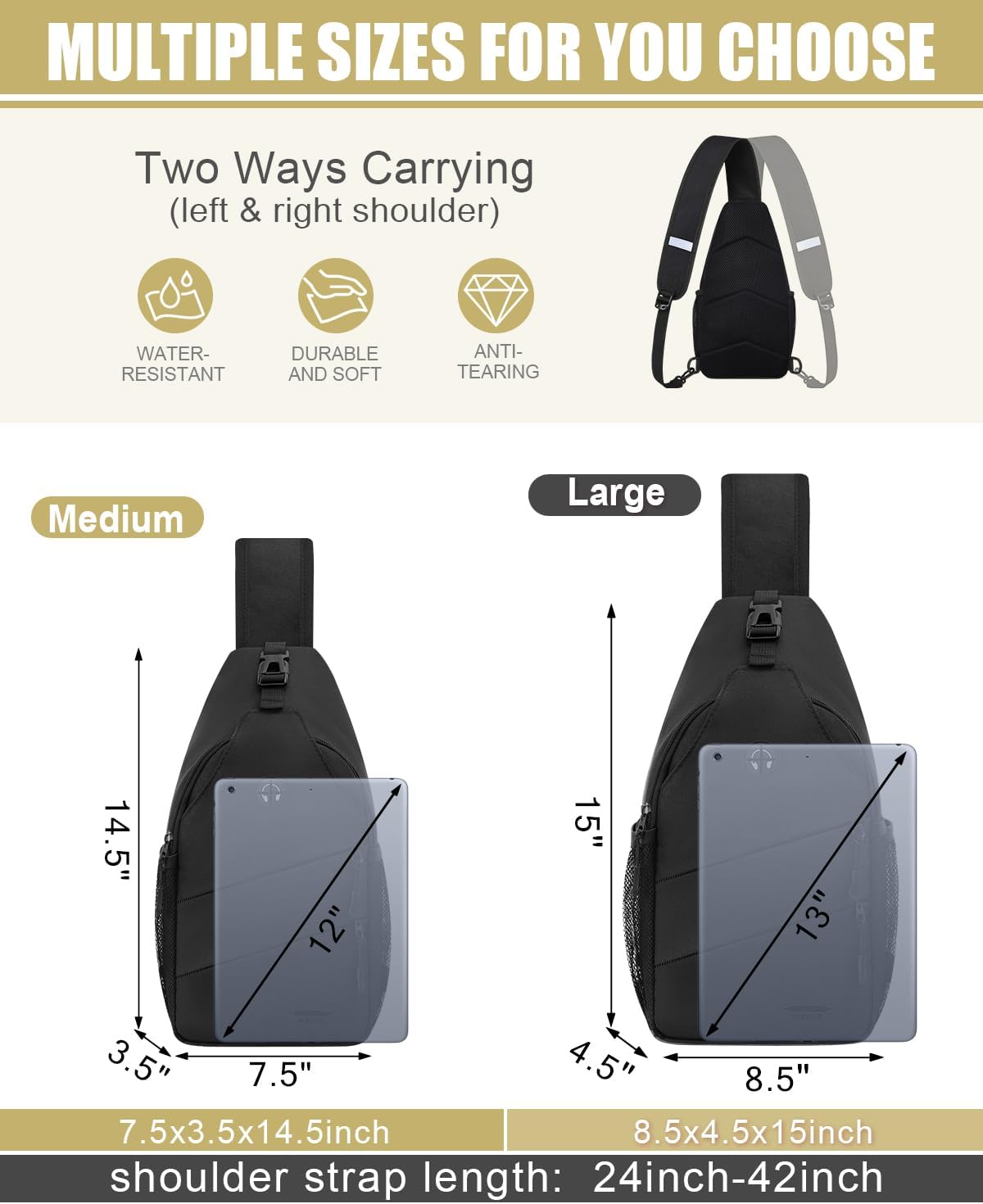 Pritent Bolsos cruzados para mujeres y hombres, mochila de moda, bo...