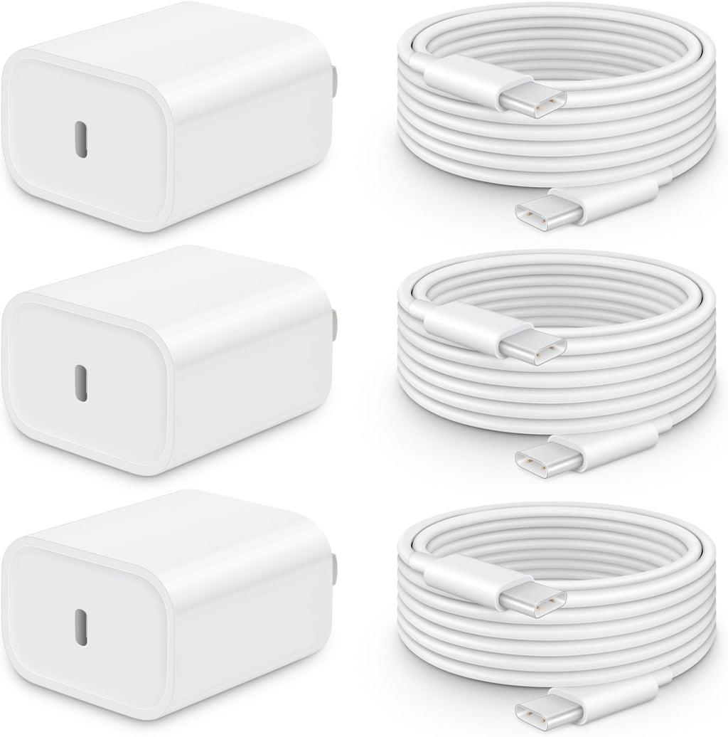 CXX Cargador rápido para iPhone 17\/16\/15 [paquete de 3] Cargador...