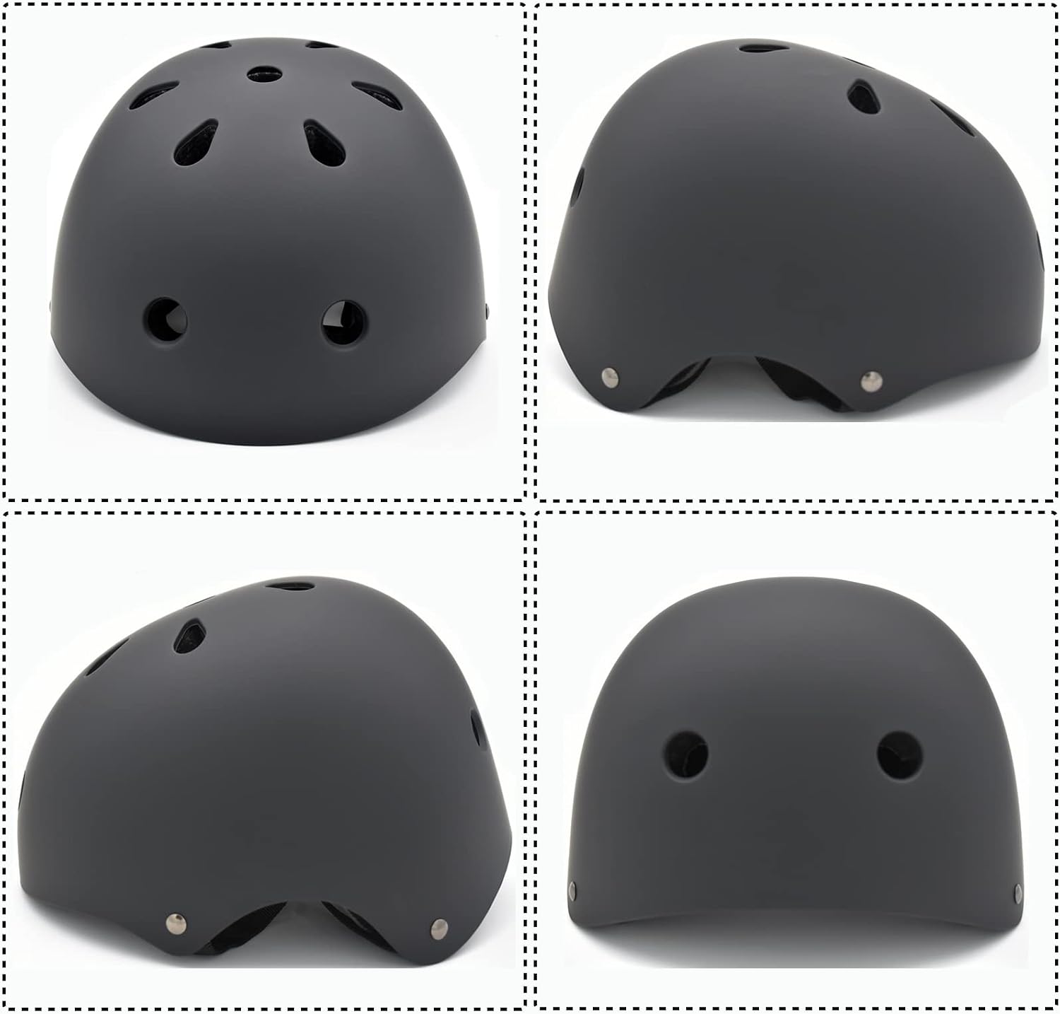 Juego de casco para niños con rodilleras, coderas y muñequeras, cas...