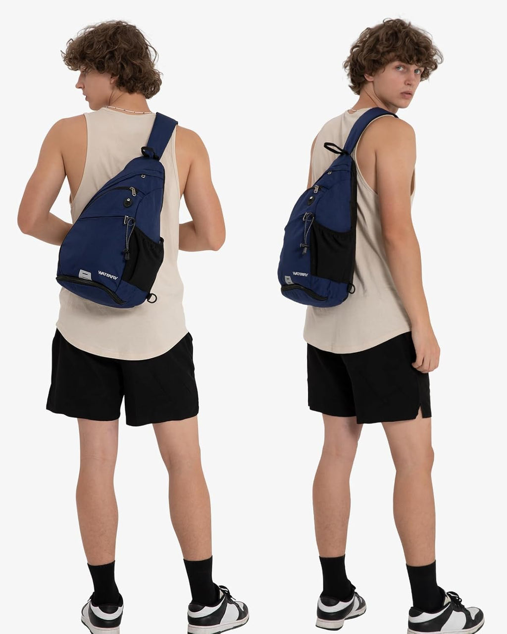 WATERFLY - Mochila con eslinga, bandolera pequeña, mochila al hombr...