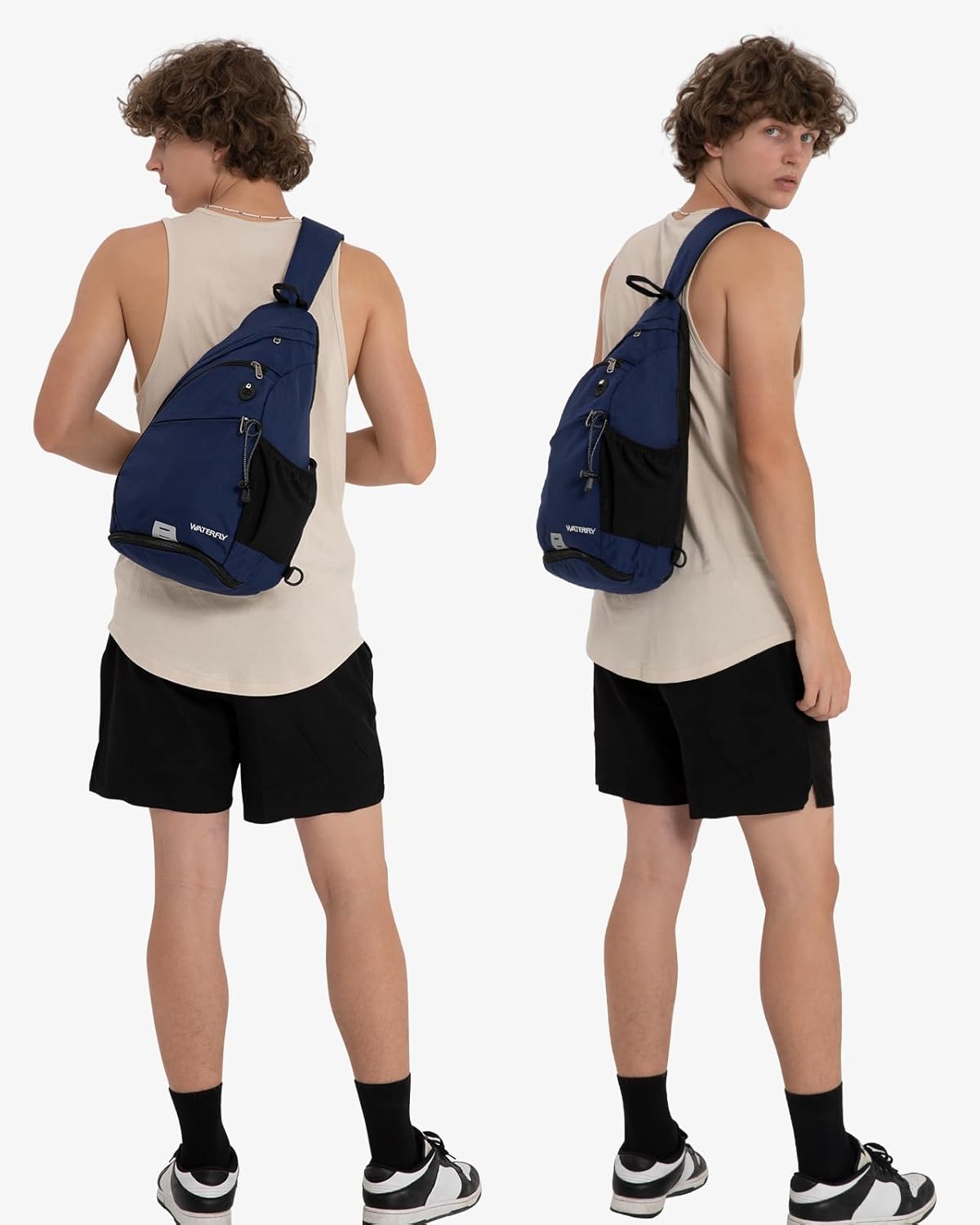 WATERFLY - Mochila con eslinga, bandolera pequeña, mochila al hombr...