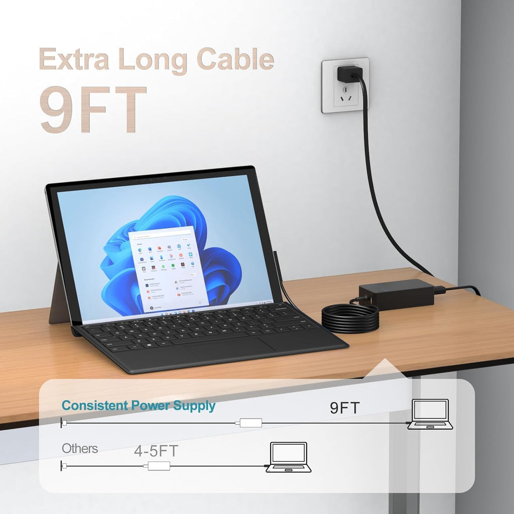 Cargador de portátil Surface de 65 W para Microsoft Surface Pro 11\...