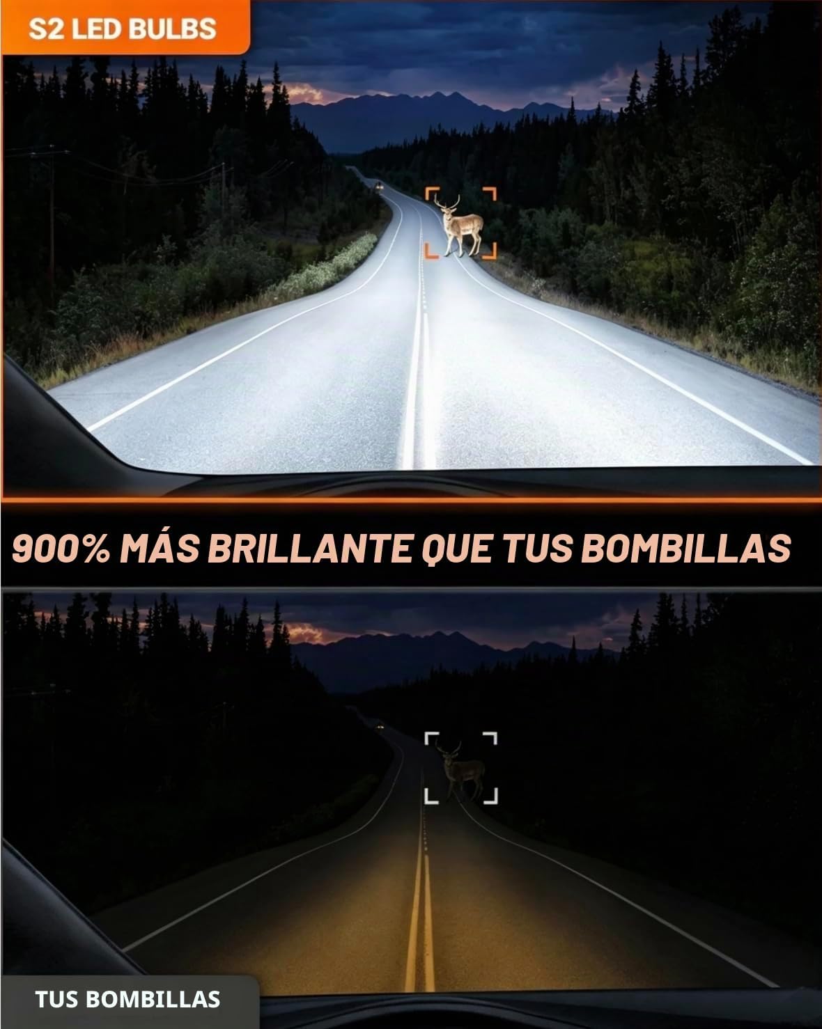 Sealight - Bombillas H7 de 95000 lm para ATV y deportes de potencia...