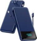 Cargador portátil para iPhone con cables integrados y enchufe de pa...