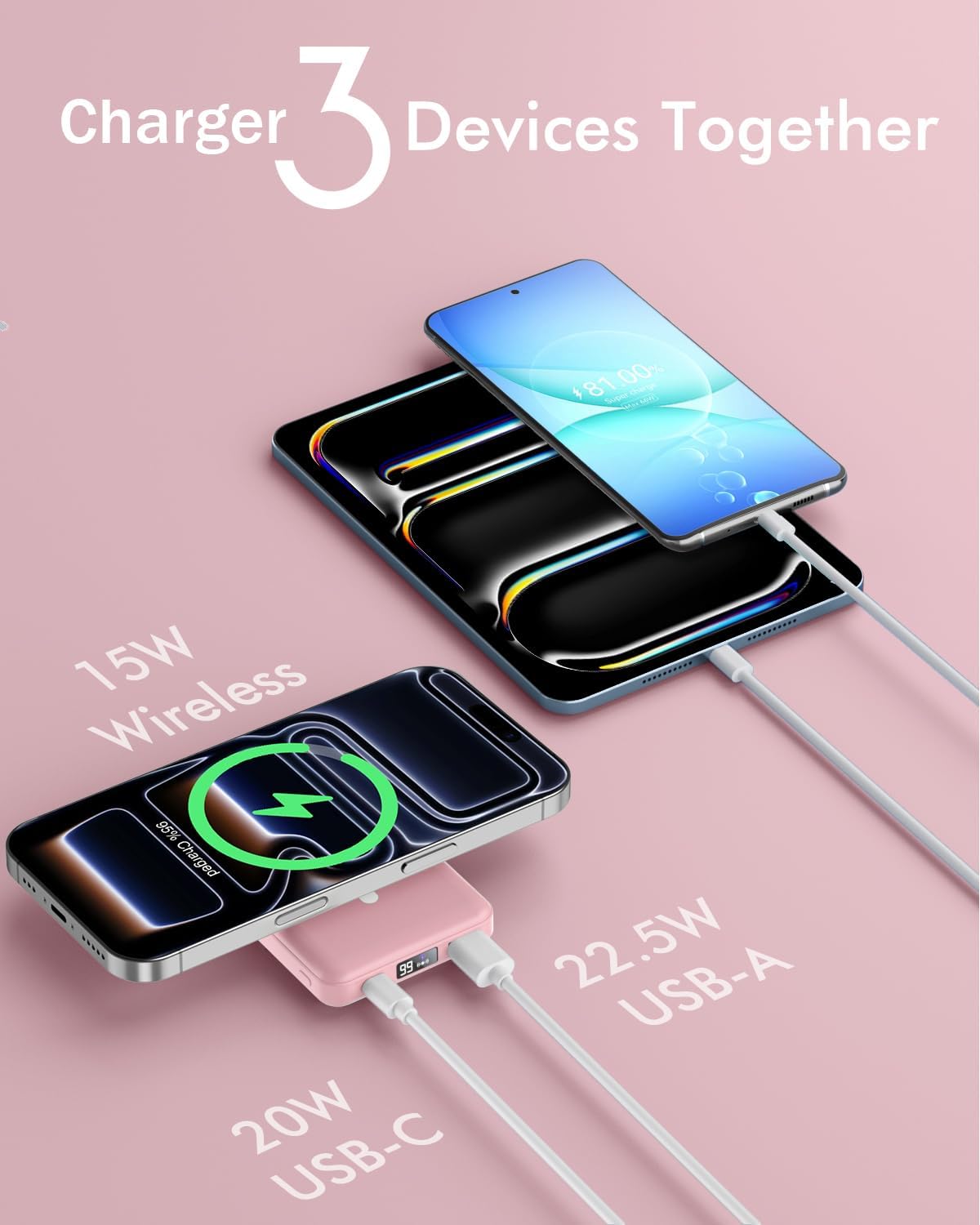 podoru para Magsafe Paquete de baterías, banco de energía magnético...