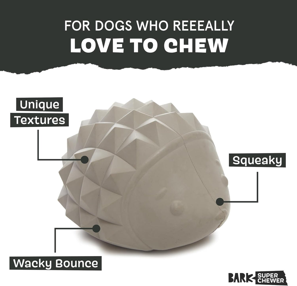 Barkbox Sven The Hedgie - Juguete súper masticador para perros, gom...