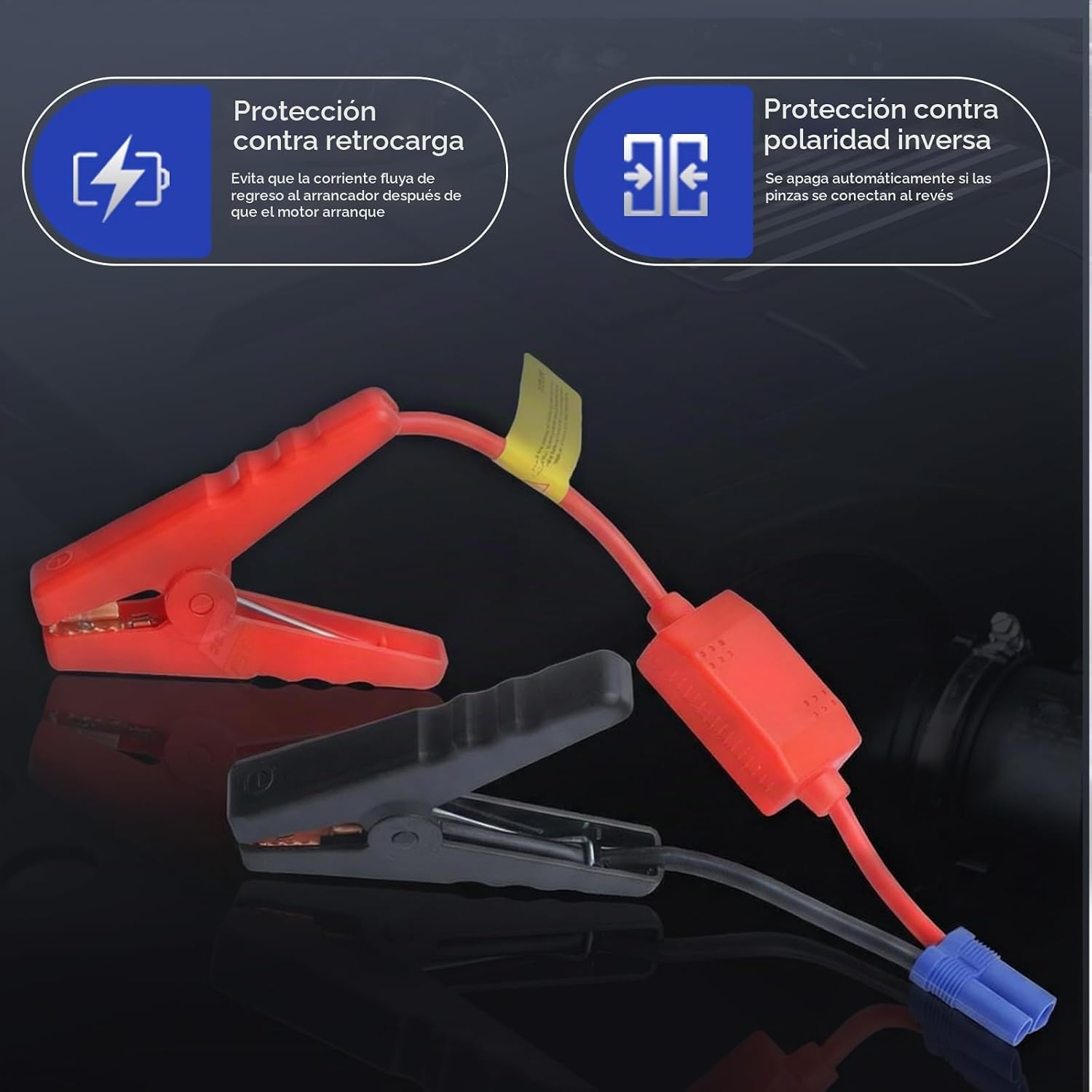 Mayspare Abrazaderas de arranque inteligentes EC5 de 10 AWG, clips...
