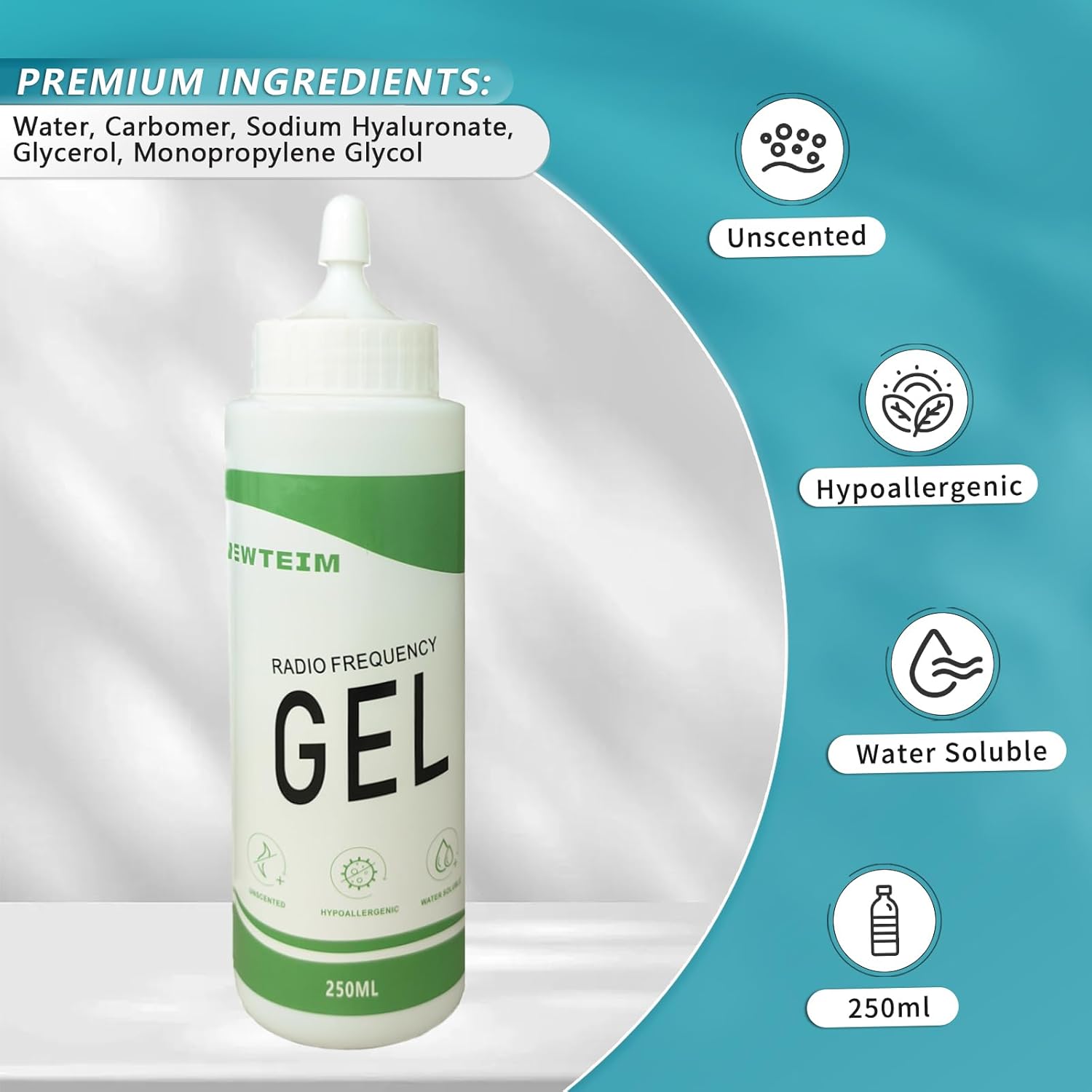 BEWTEIM Gel hidratante de la radiofrecuencia para la máquina facial...
