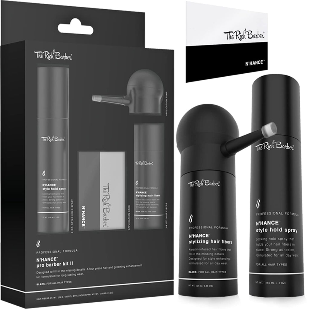 The Rich Barber N'hance Pro Barber Kit II - Juego de peinado 4...