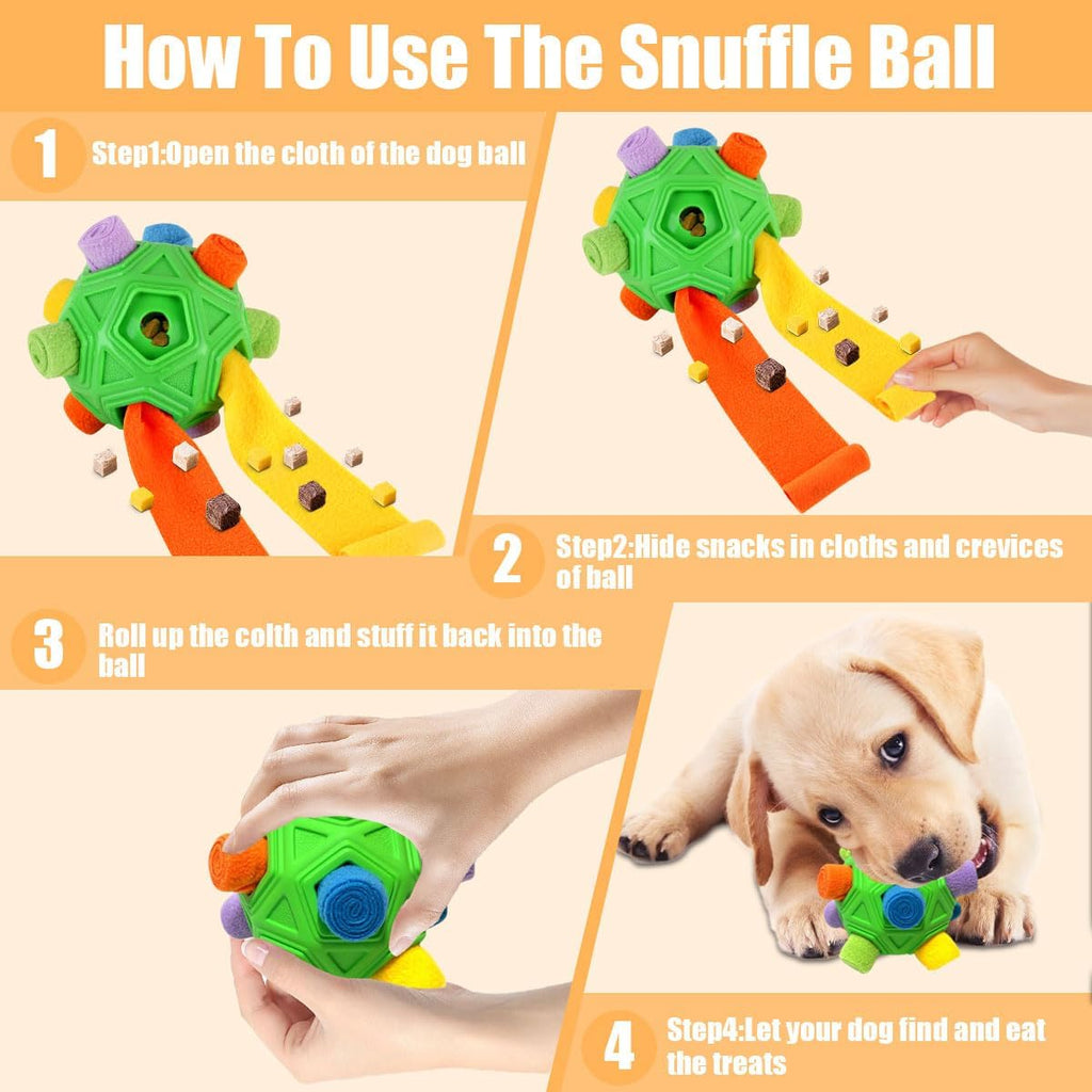 Pelota de Olfateo para Perros - Juguetes de Rompecabezas Interactiv...